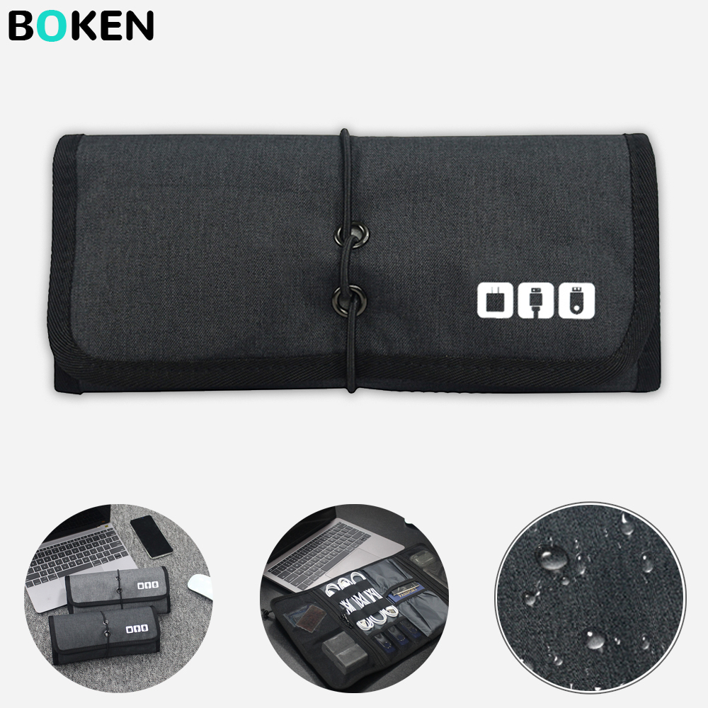Office Tech Backpack - Tech Organizer Bag Cable Storage Case
