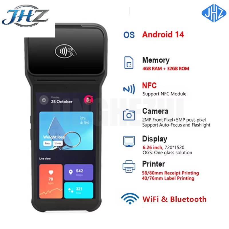 Pos Terminal Android - JHZ for Z93 Handheld Android Cash