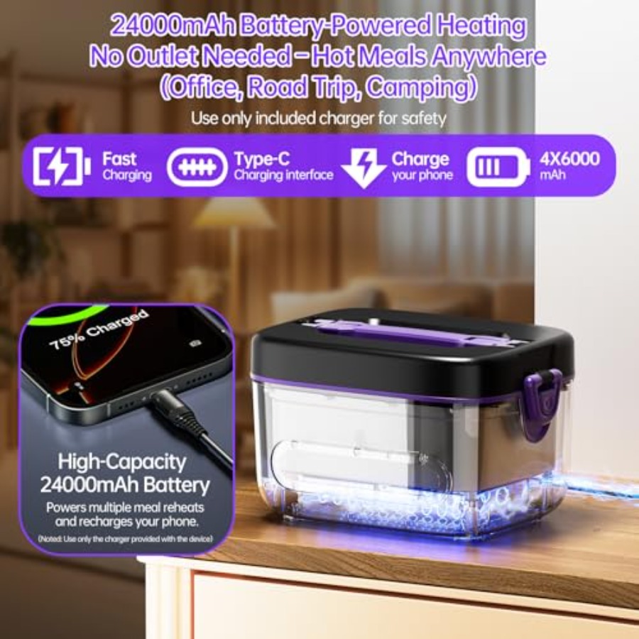 Portable food warmer for offic - مراجعة Office Tech Upgrades وسعره