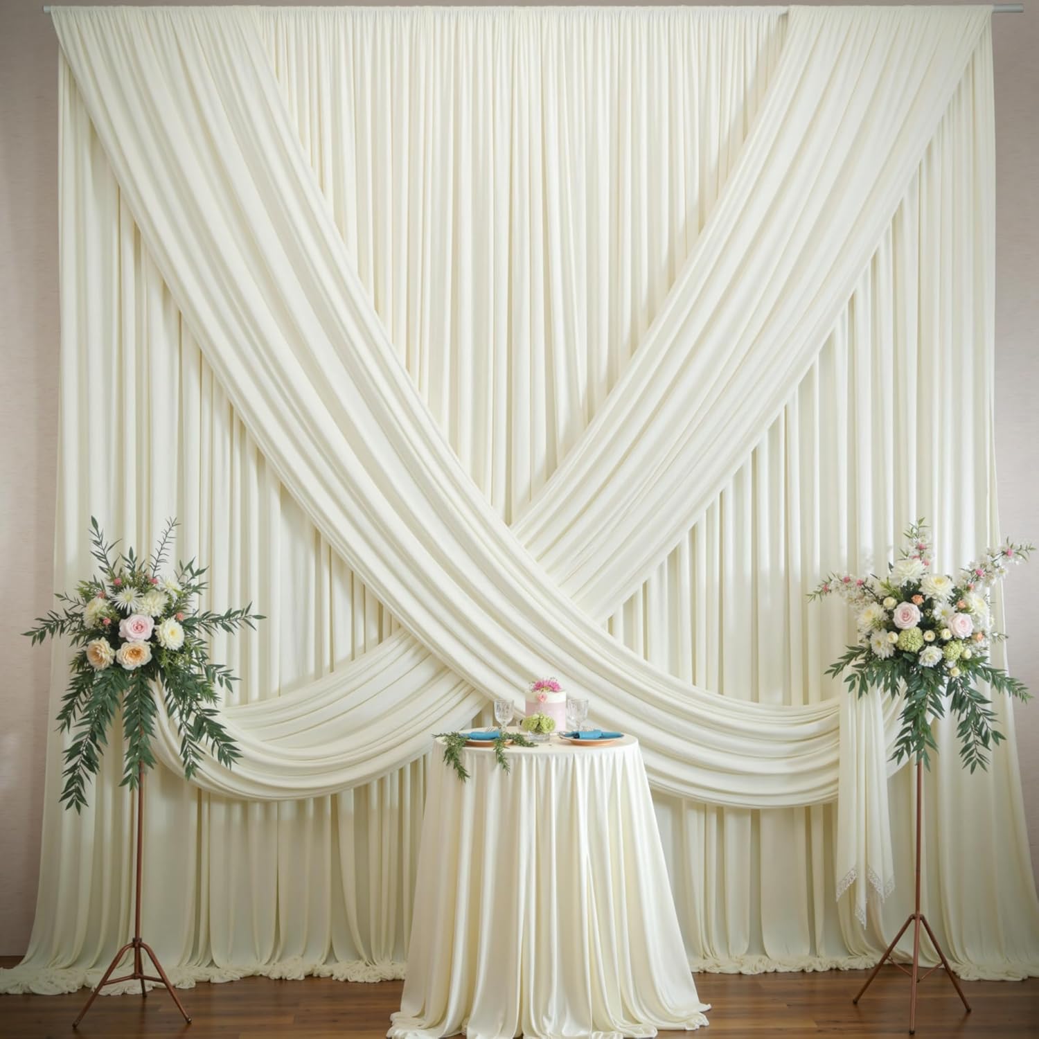 Wrinkle Free Backdrop Curtain  - مراجعة Office Tech Background وسعره