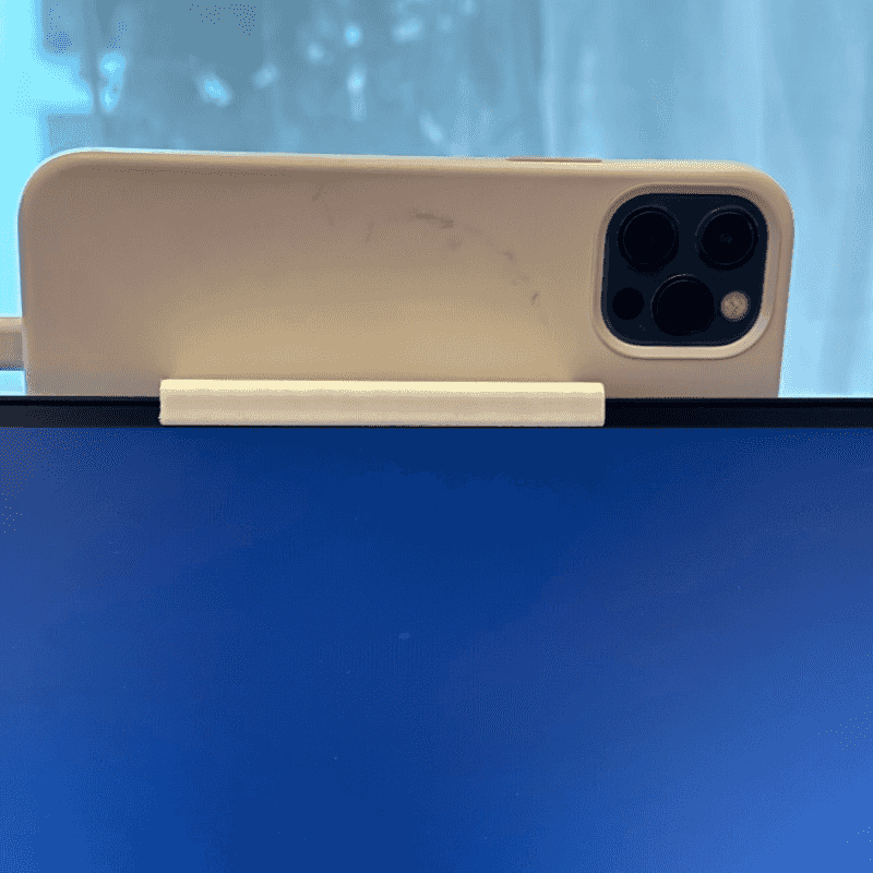 Monitor Top Phone Mount Holder - مراجعة Webcam Stand Clip وسعره