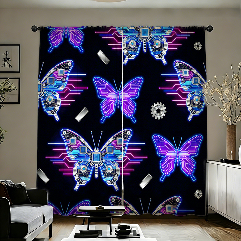 2pcs Cyberpunk Butterfly Curta - مراجعة Tech Office Youtube وسعره