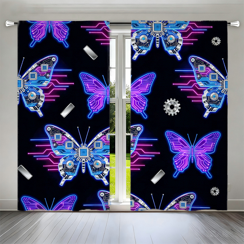 2pcs Cyberpunk Butterfly Curta - مراجعة Tech Office Youtube وسعره