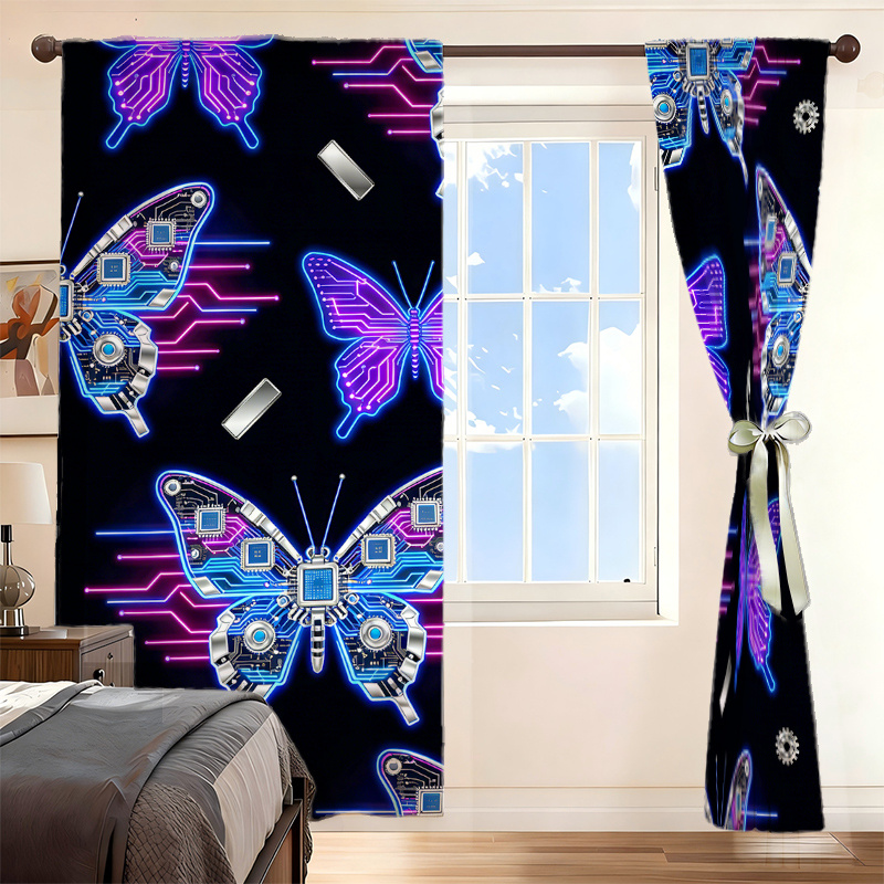 2pcs Cyberpunk Butterfly Curta - مراجعة Tech Office Youtube وسعره