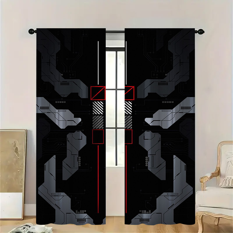 2pcs Mecha Tech Curtains with  - مراجعة Tech Office Youtube وسعره