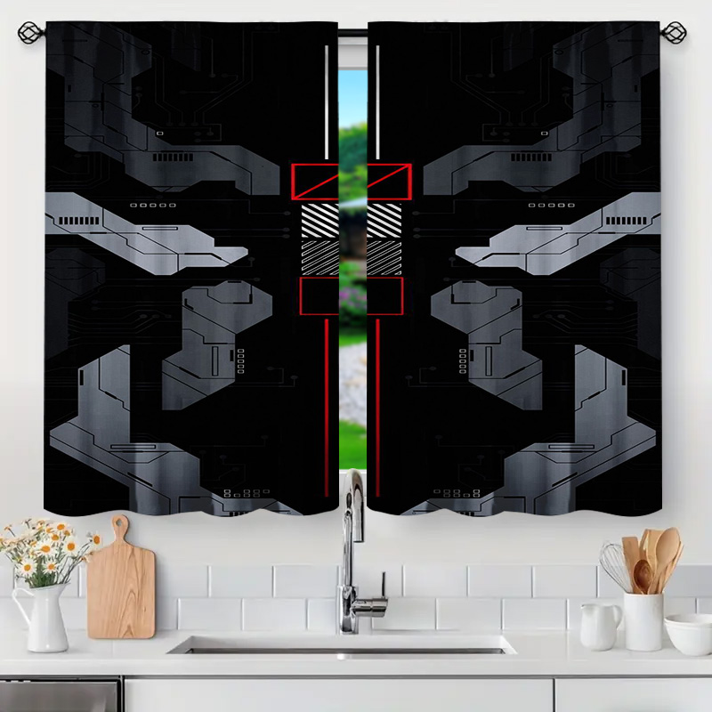 2pcs Mecha Tech Curtains with  - مراجعة Tech Office Youtube وسعره