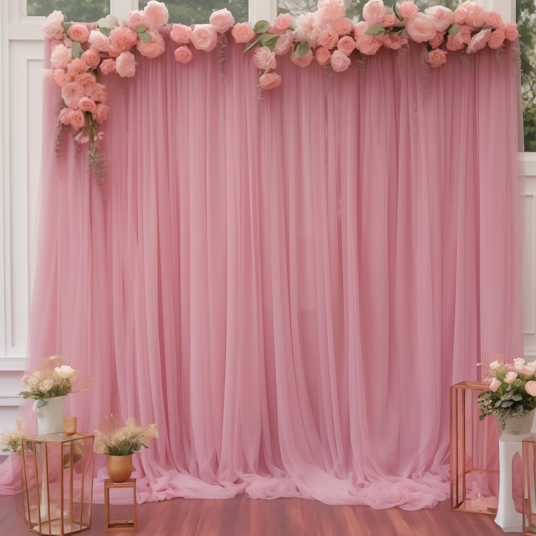 5FT×10FT Chiffon Backdrop Curt - مراجعة Office Tech Background وسعره