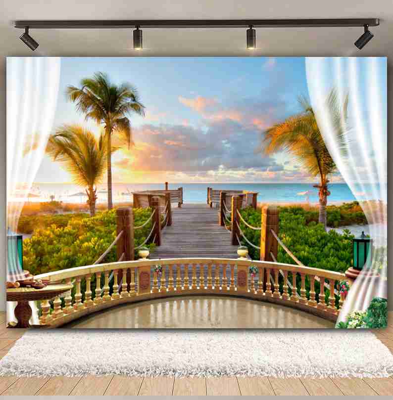Spring Scene Window Backdrop S - مراجعة Office Tech Background وسعره