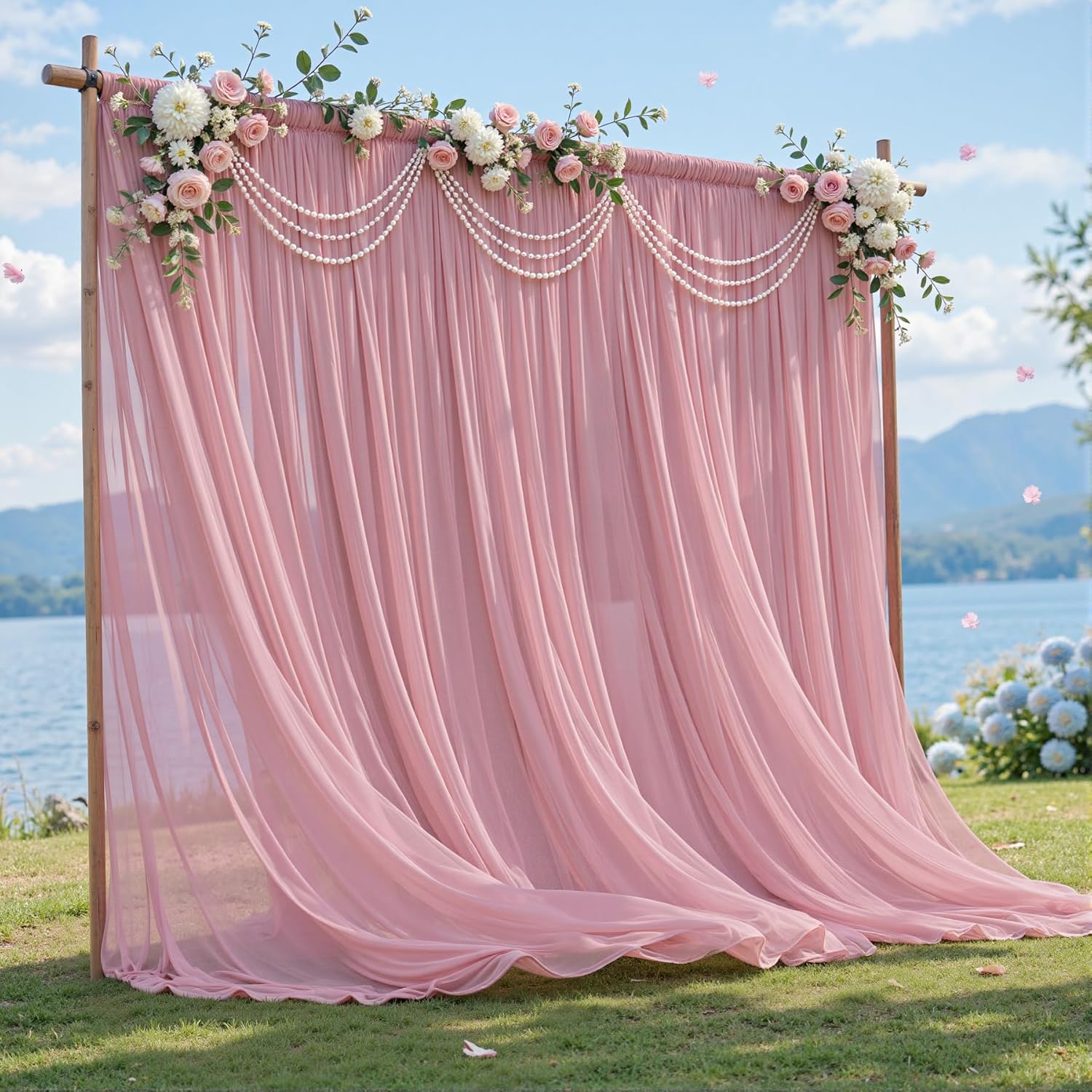 Chiffon Backdrop Curtain,Wrink - مراجعة Office Tech Background وسعره