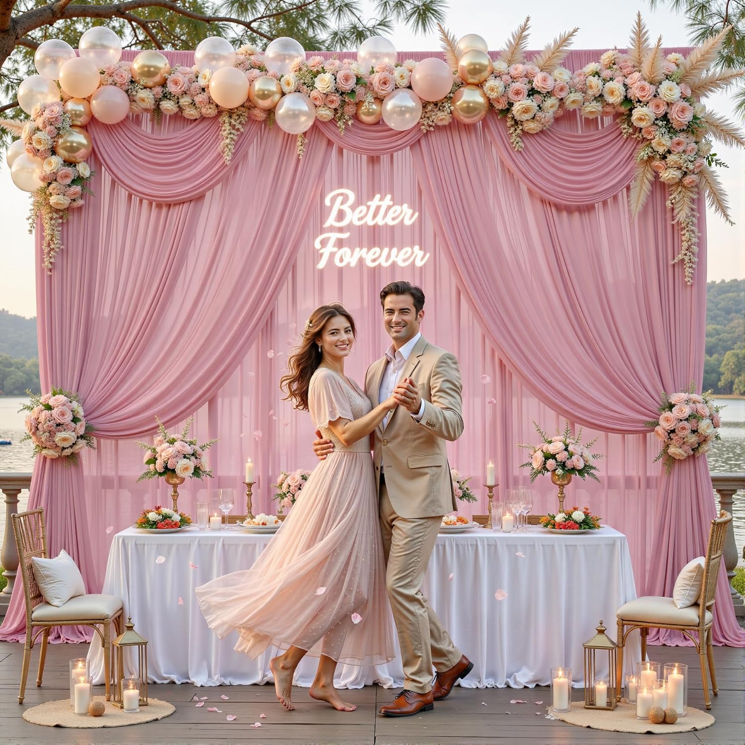 Chiffon Backdrop Curtain,Wrink - مراجعة Office Tech Background وسعره