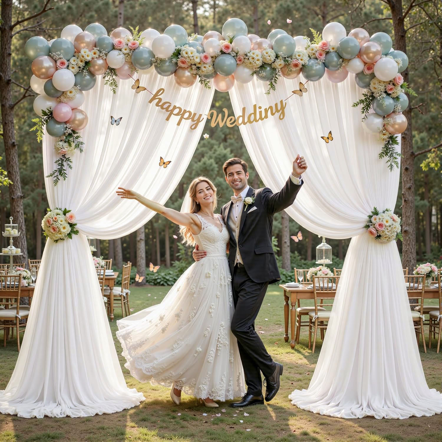 Chiffon Backdrop Curtain,Wrink - مراجعة Office Tech Background وسعره