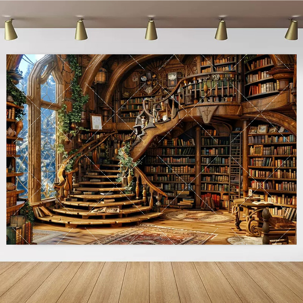 Vintage old Wooden Bookshelf B - مراجعة Office Tech Background وسعره