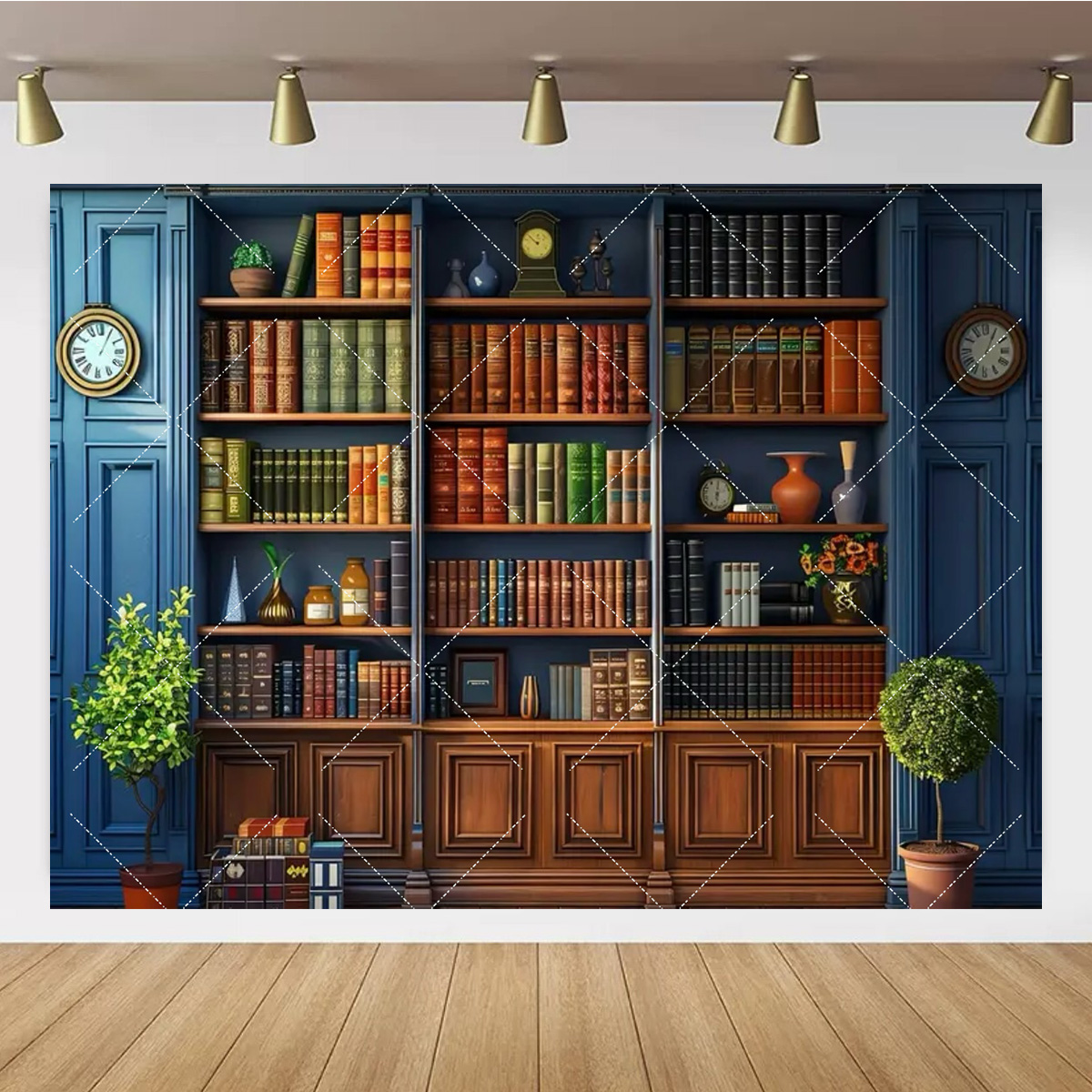 Vintage old Wooden Bookshelf B - مراجعة Office Tech Background وسعره