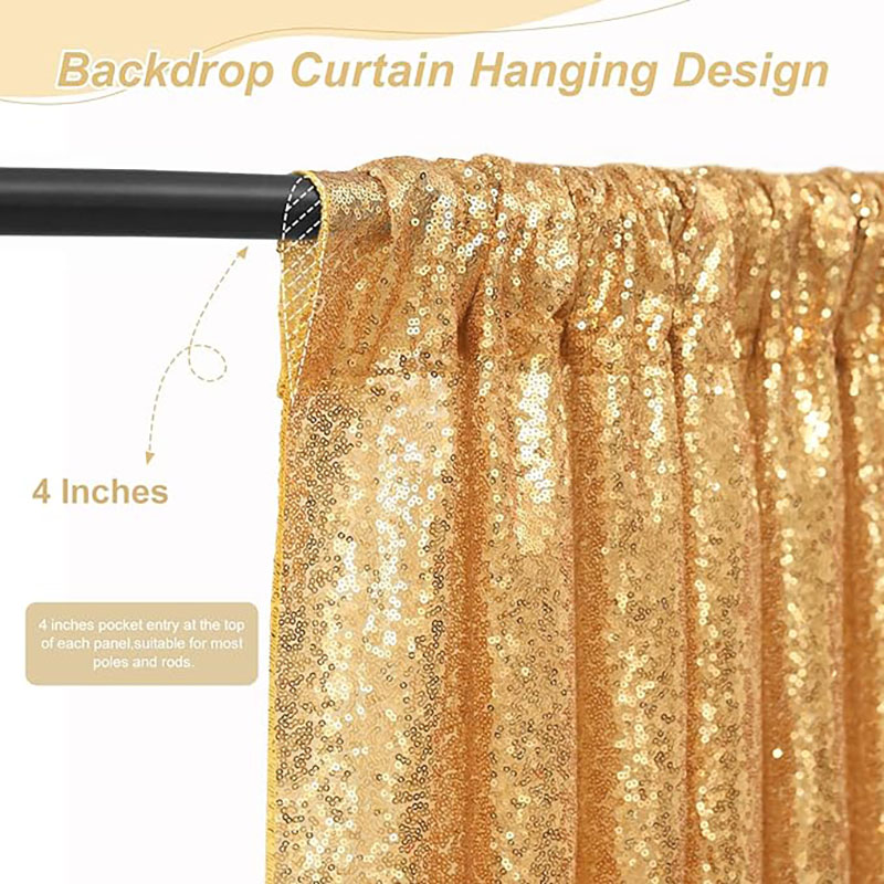 2 Panels Sequin Backdrop Curta - مراجعة Office Tech Background وسعره