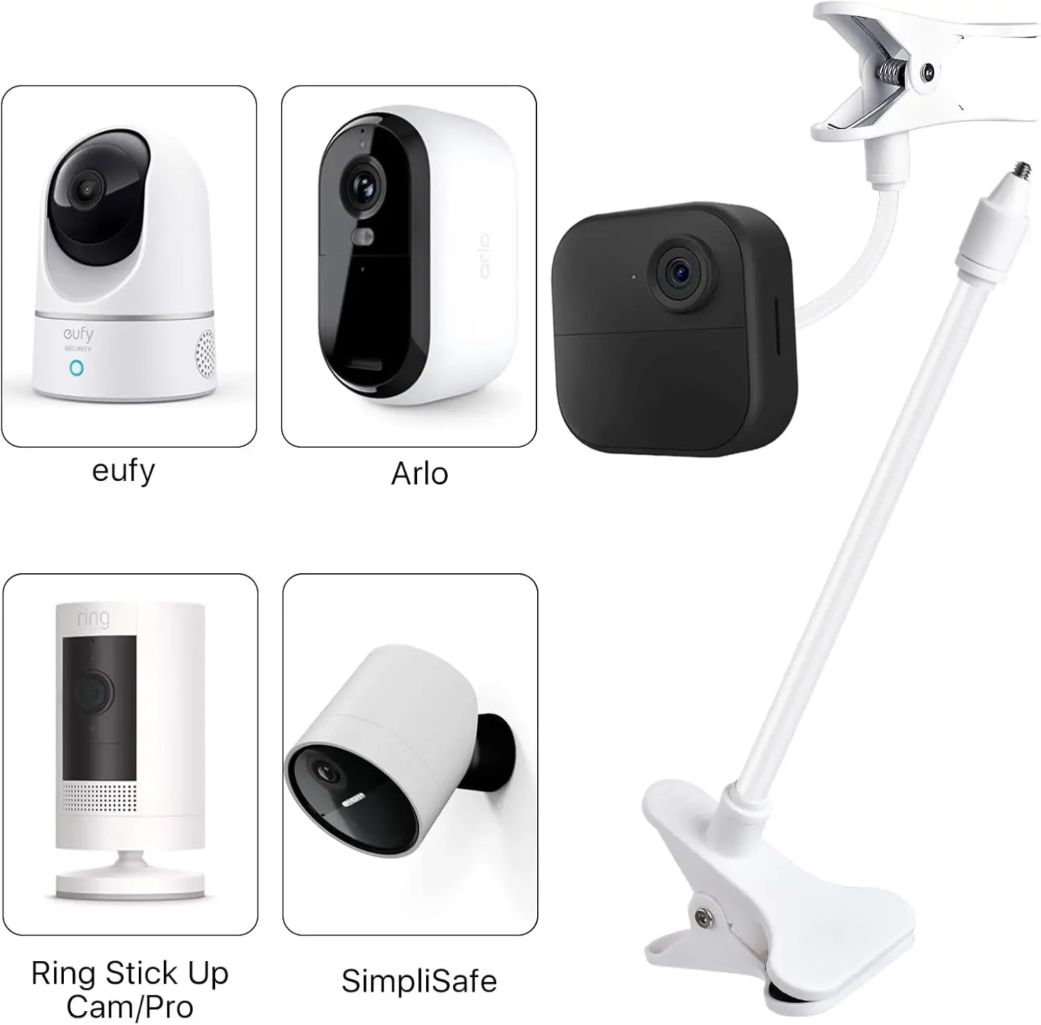 Protable Flexible Camera Clamp - مراجعة Webcam Stand Clip وسعره