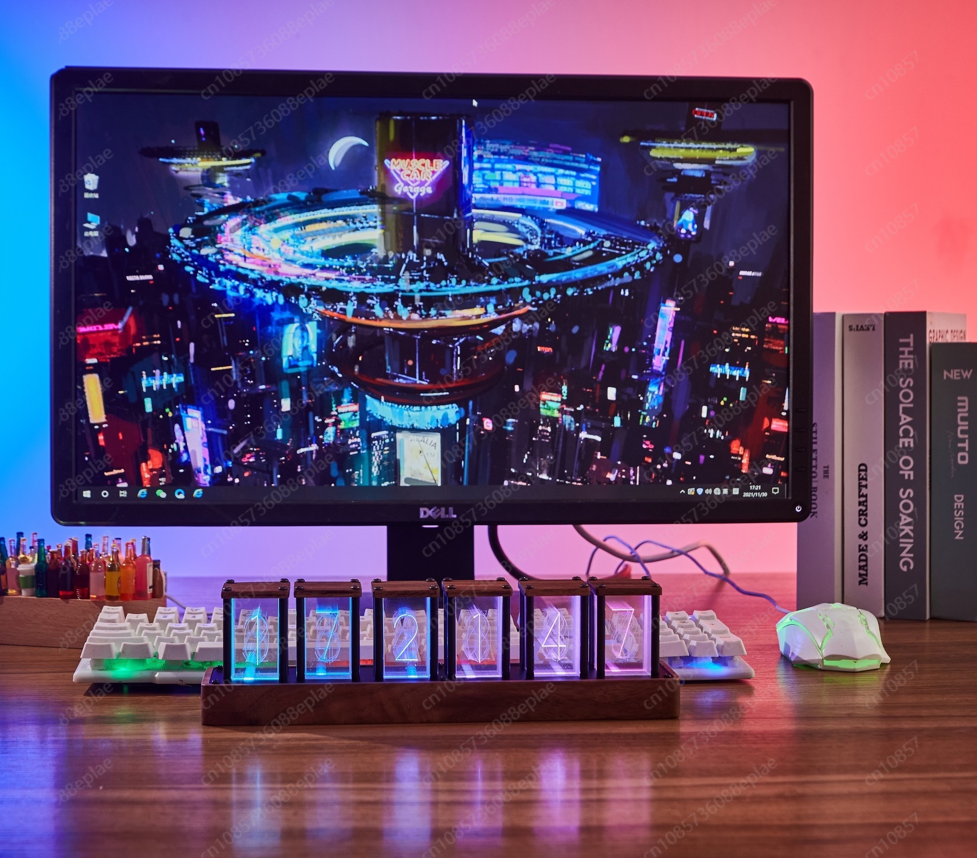 Nixie Tube Clock with Real Woo - مراجعة Tech Office Youtube وسعره