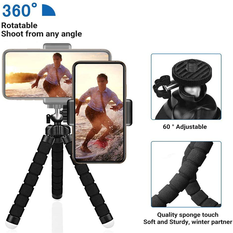 Mini Universal Octopus Tripod  - مراجعة Webcam Stand Clip وسعره