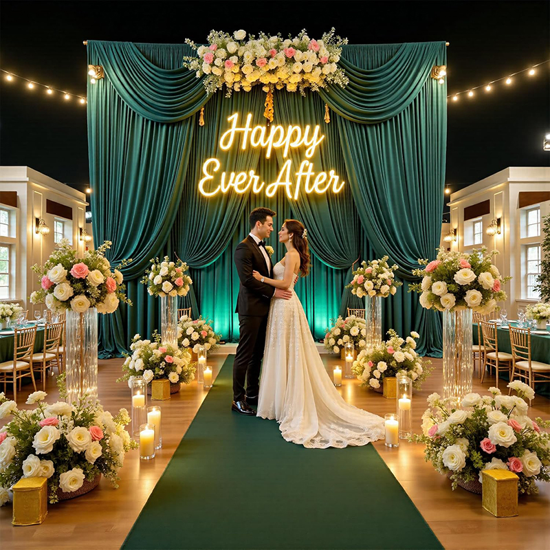 Wrinkle Free Backdrop Curtain  - مراجعة Office Tech Background وسعره